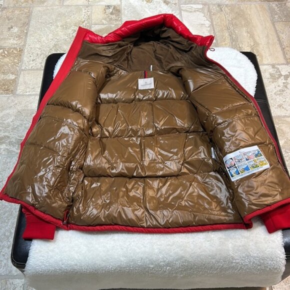 Moncler Red Down Eloy Jacket - Picture 9 of 13